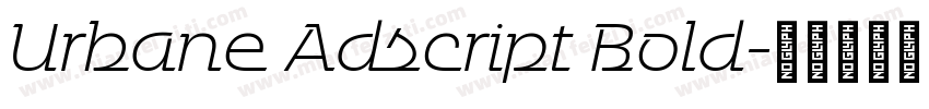 Urbane Adscript Bold字体转换
